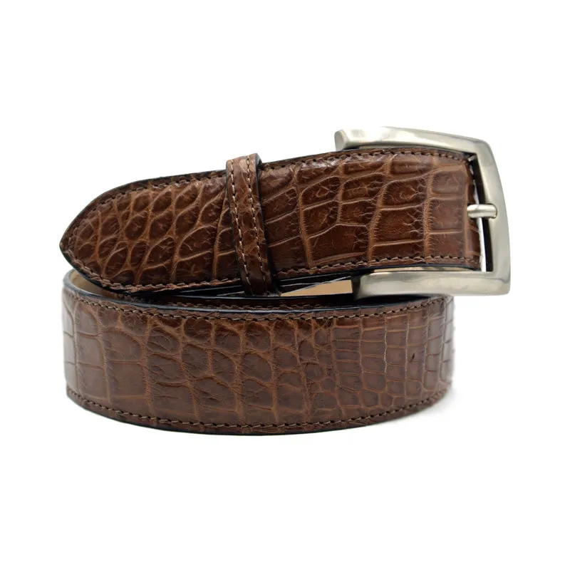 72-700-CGM NILE Crocodile Belt, Cognac