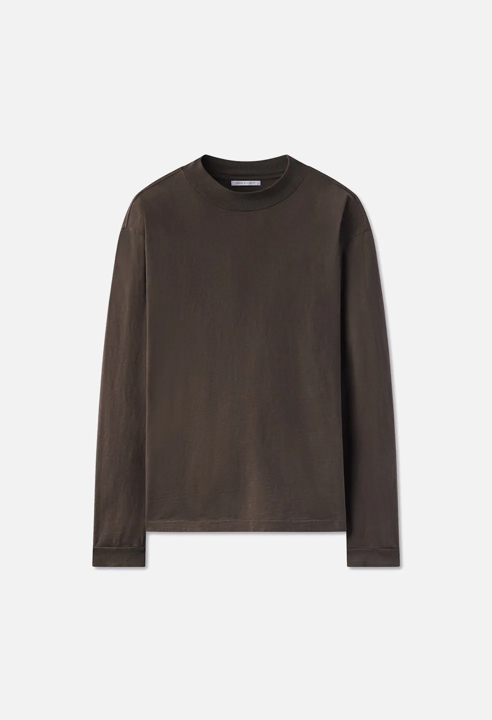 900 Ls Mock Tee / Chocolate Brown