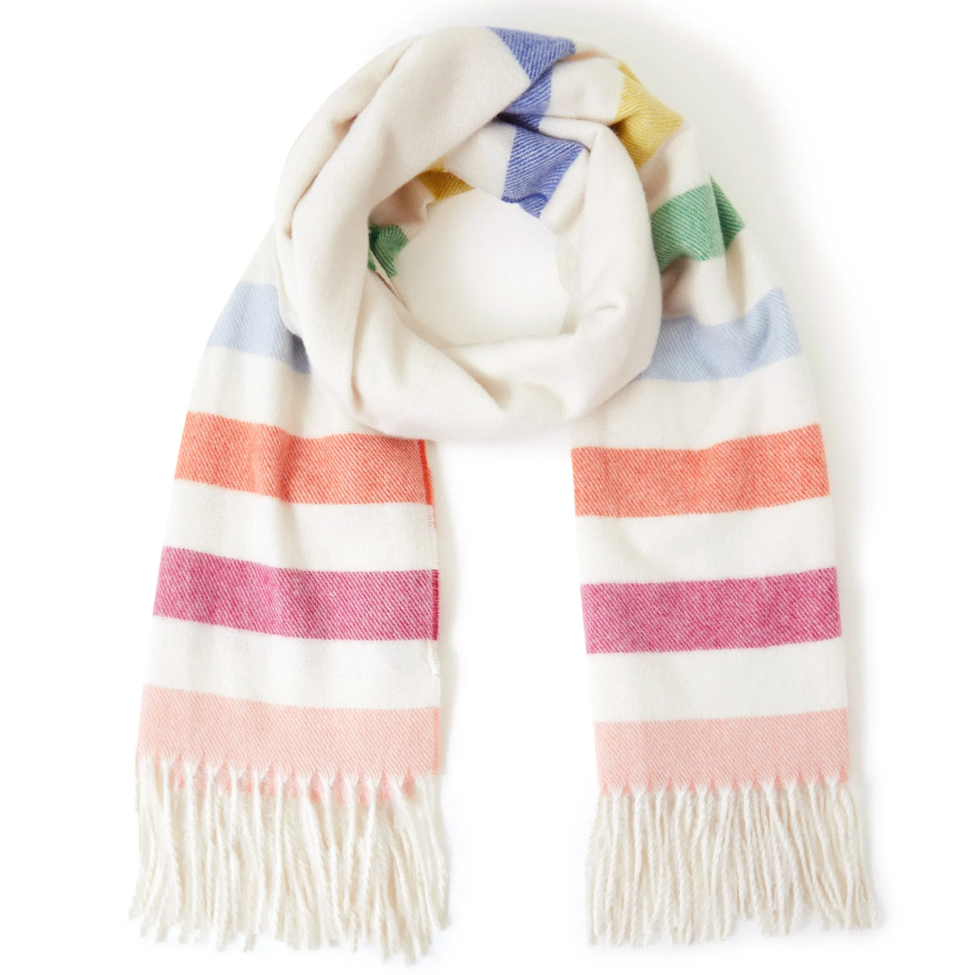 Accessorize London Women's Multi  Lillian Rainbow Blanket Scarf