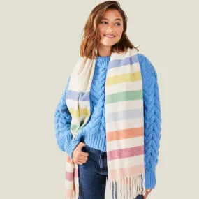 Accessorize London Women's Multi  Lillian Rainbow Blanket Scarf