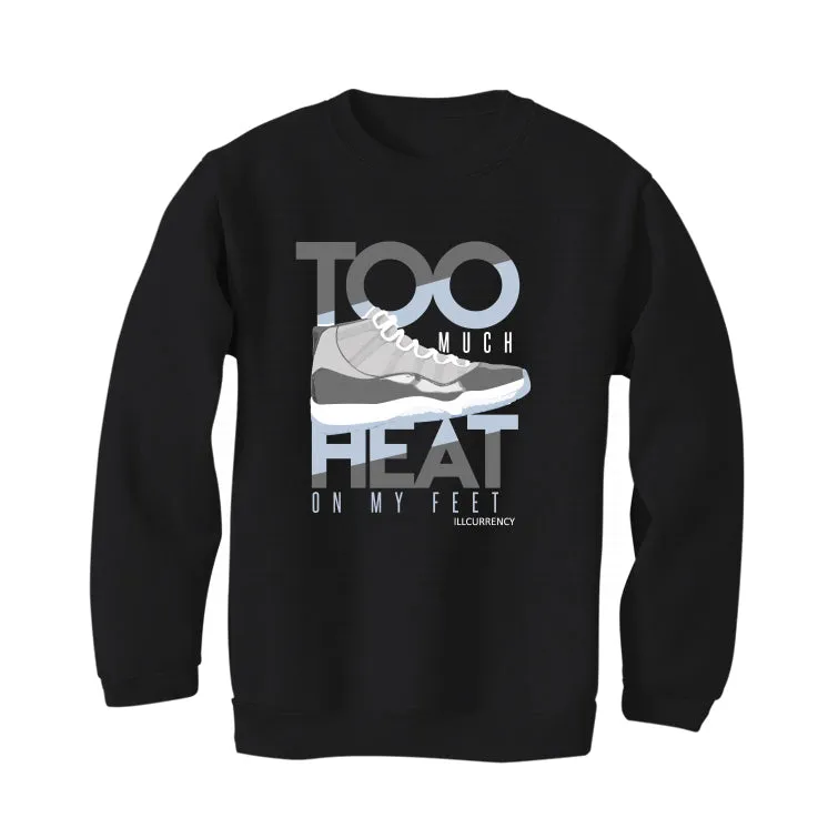 Air Jordan 11 Retro 'Cool Grey' 2021 Black T-Shirt (TOO MUCH HEAT)