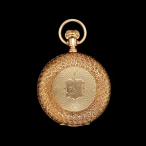 Antique 14K Yellow Gold Estate Pocket Watch Locket