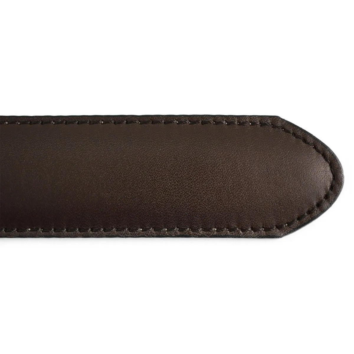 BERWICK 1707 Leather Belt - Moka Vegano