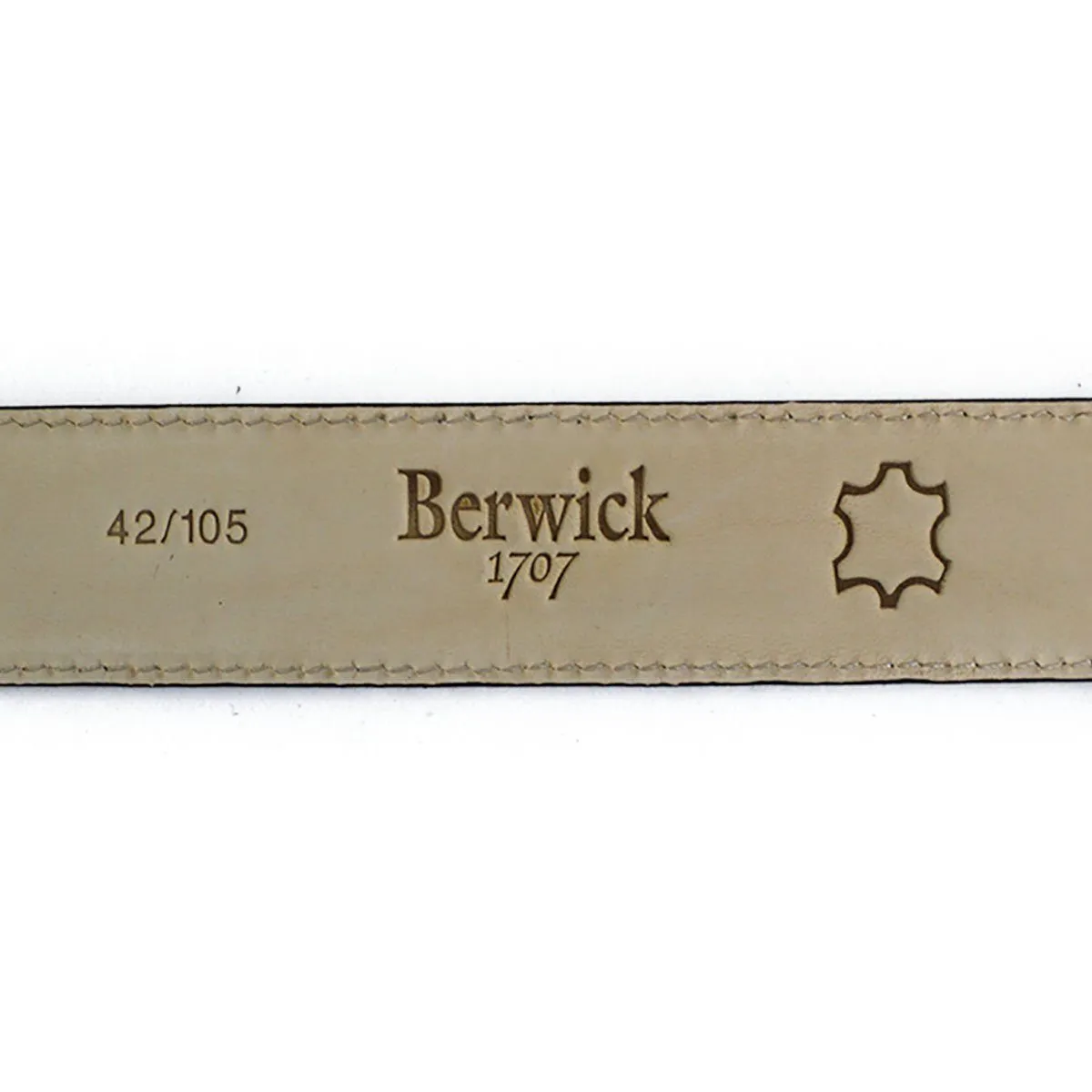 BERWICK 1707 Leather Belt - Moka Vegano