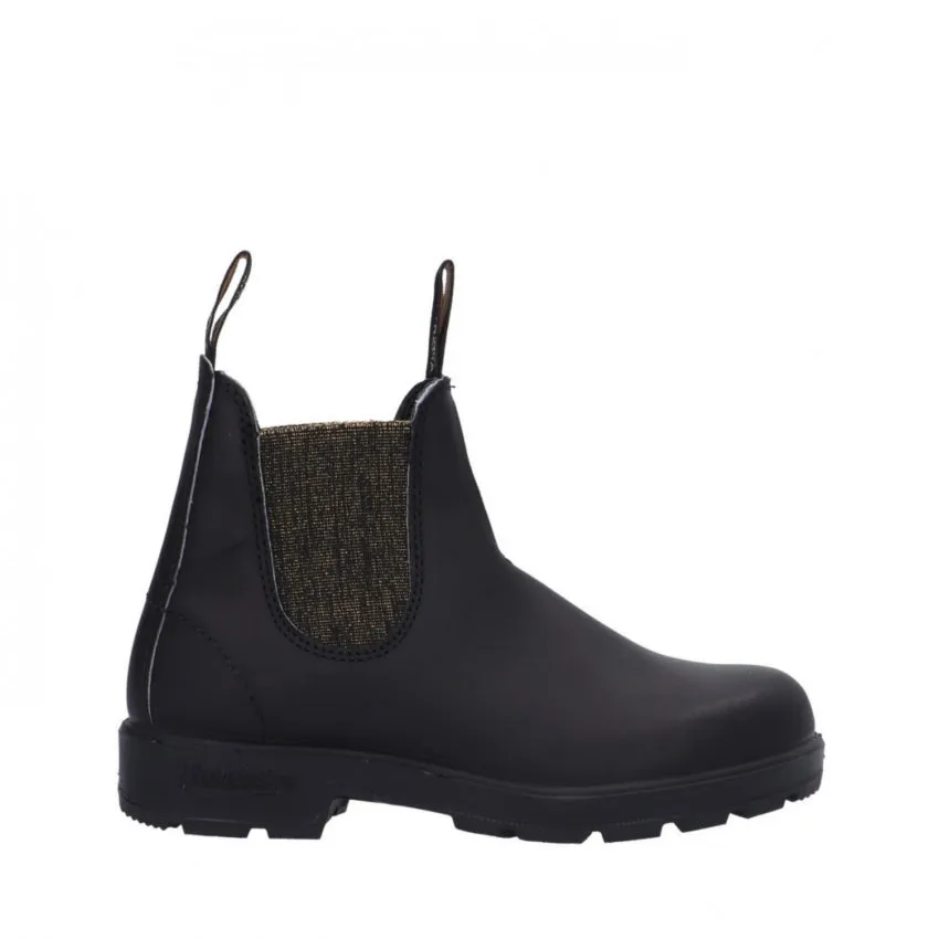 BLUNDSTONE BOOT 2031 NERO CON ELASTICO GLITTER ORO