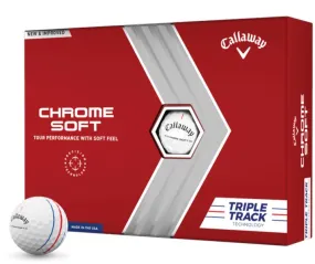 Callaway Balles Chrome Soft Triple Track (boite de 12)