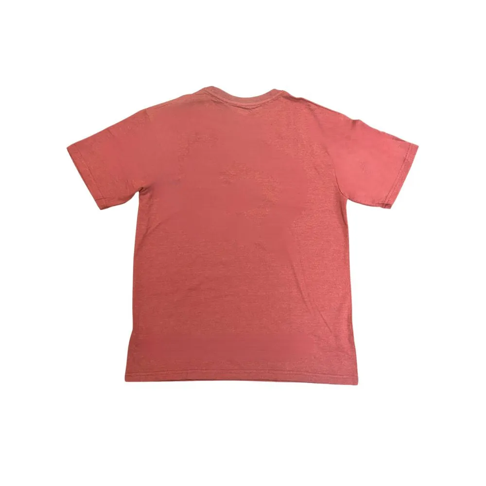 CAT Short Sleeve Logo Work T-Shirt - Heather Red 7010045