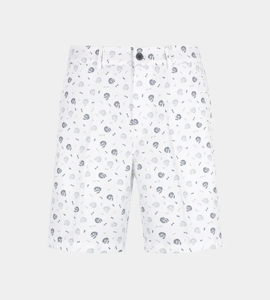 CLIMA SKULLZ SHORTS - WHITE