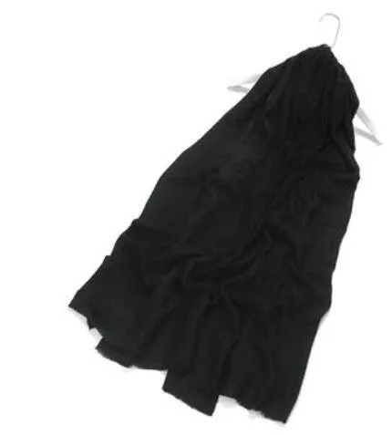 FABUCCI Black Pure Cashmere Scarf