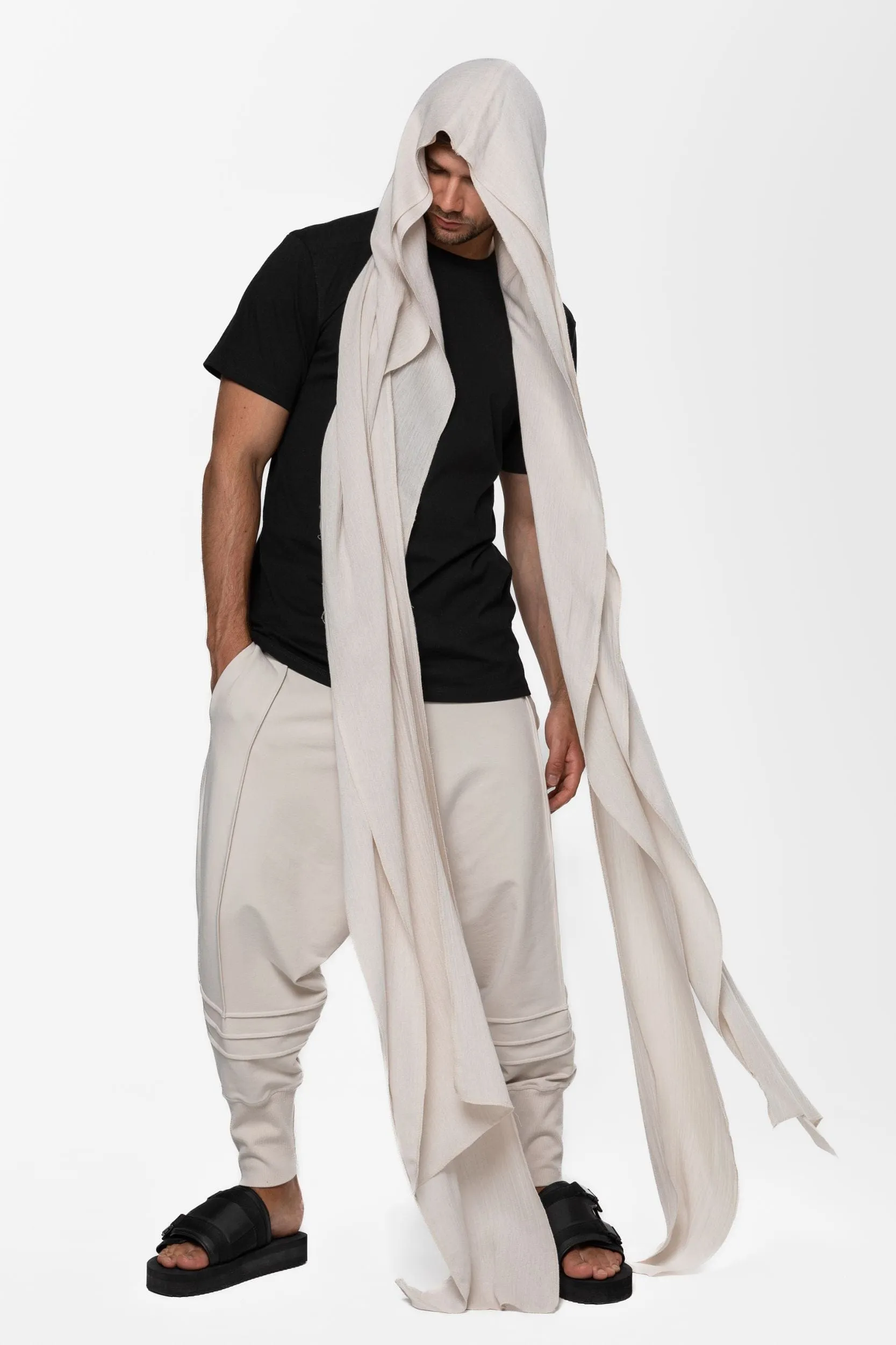 Fluid muslin scarf