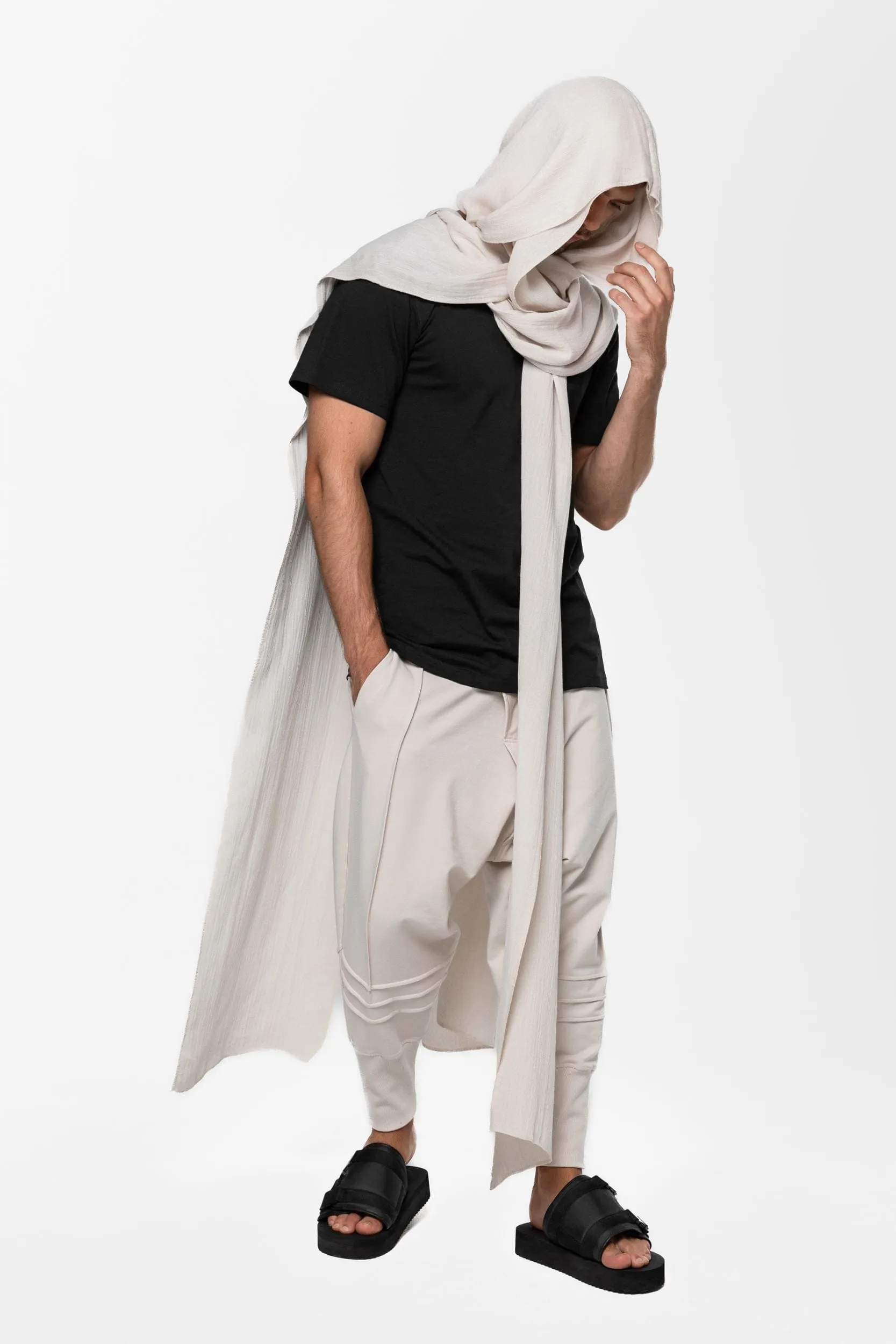 Fluid muslin scarf