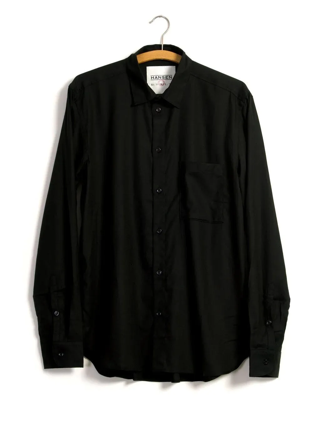 Henning, Casual Classic Shirt, Black