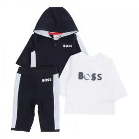 Hugo Boss Baby T-Shirt & Track Suit Set _Navy J98369-849