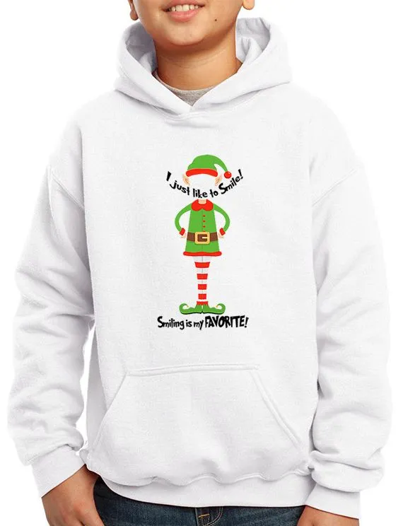 I Like to SMILE YOUTH T-Shirt or Hoodie inspired by an ELF