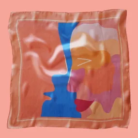 ‘KISS ME  MAN’ SILK SCARF