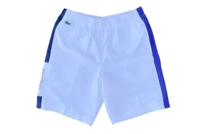 Lacoste SPORT Light Colorblock Shorts (White/Blue)