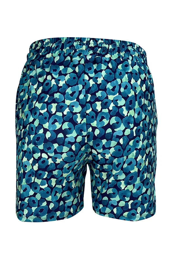 Leopard Lagoon Jogger Shorts