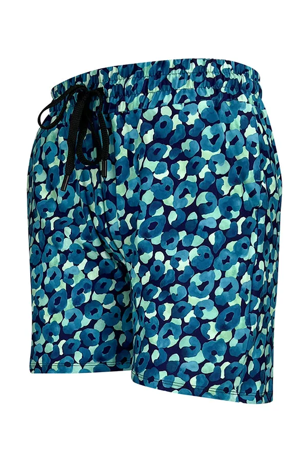 Leopard Lagoon Jogger Shorts