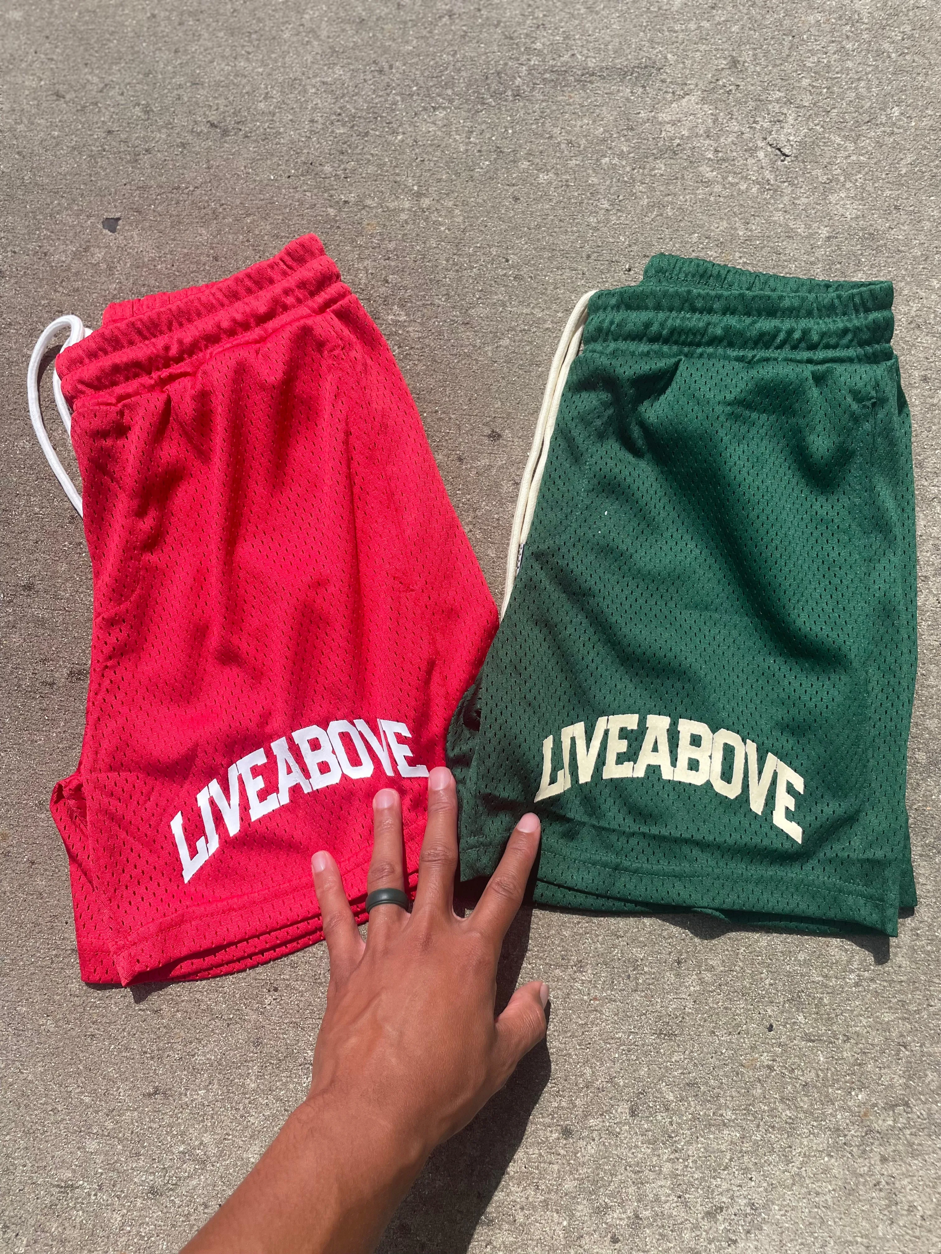 Live Above Mesh Shorts - Red