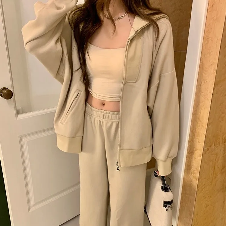 Neutral Tone Track Suit