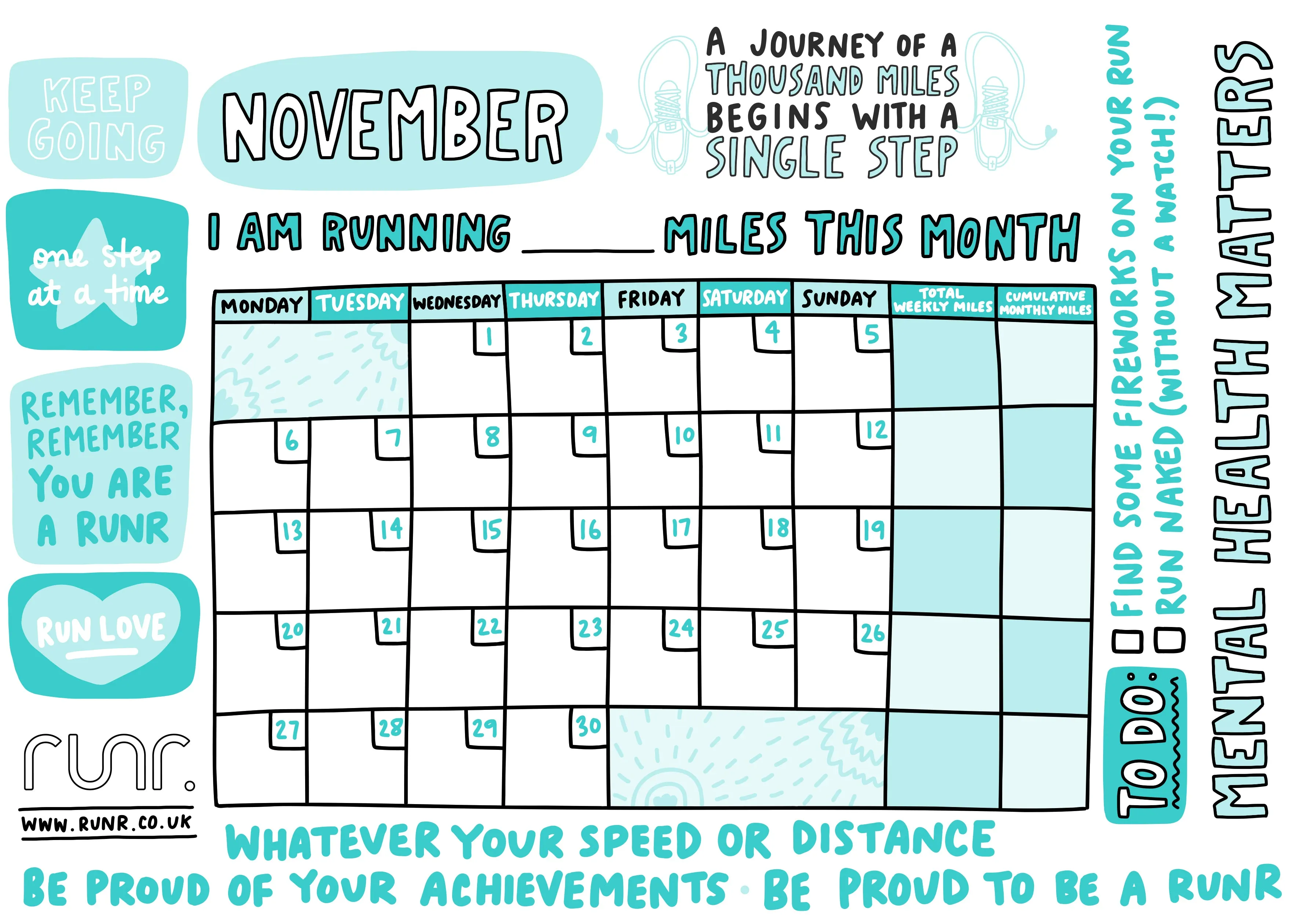 November 2023 Mileage Tracker - Free to Download!