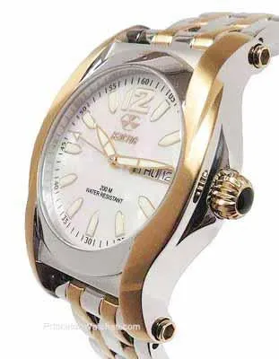 Reactor Curie Ladies Watch - Two-Tone Stainless Steel - White Mother of Pearl