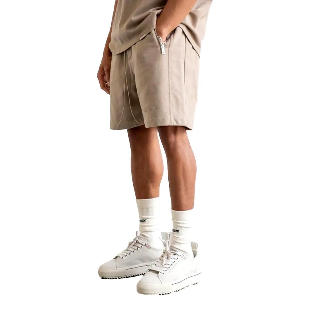 REPRESENT BLANK SHORTS- TAUPE