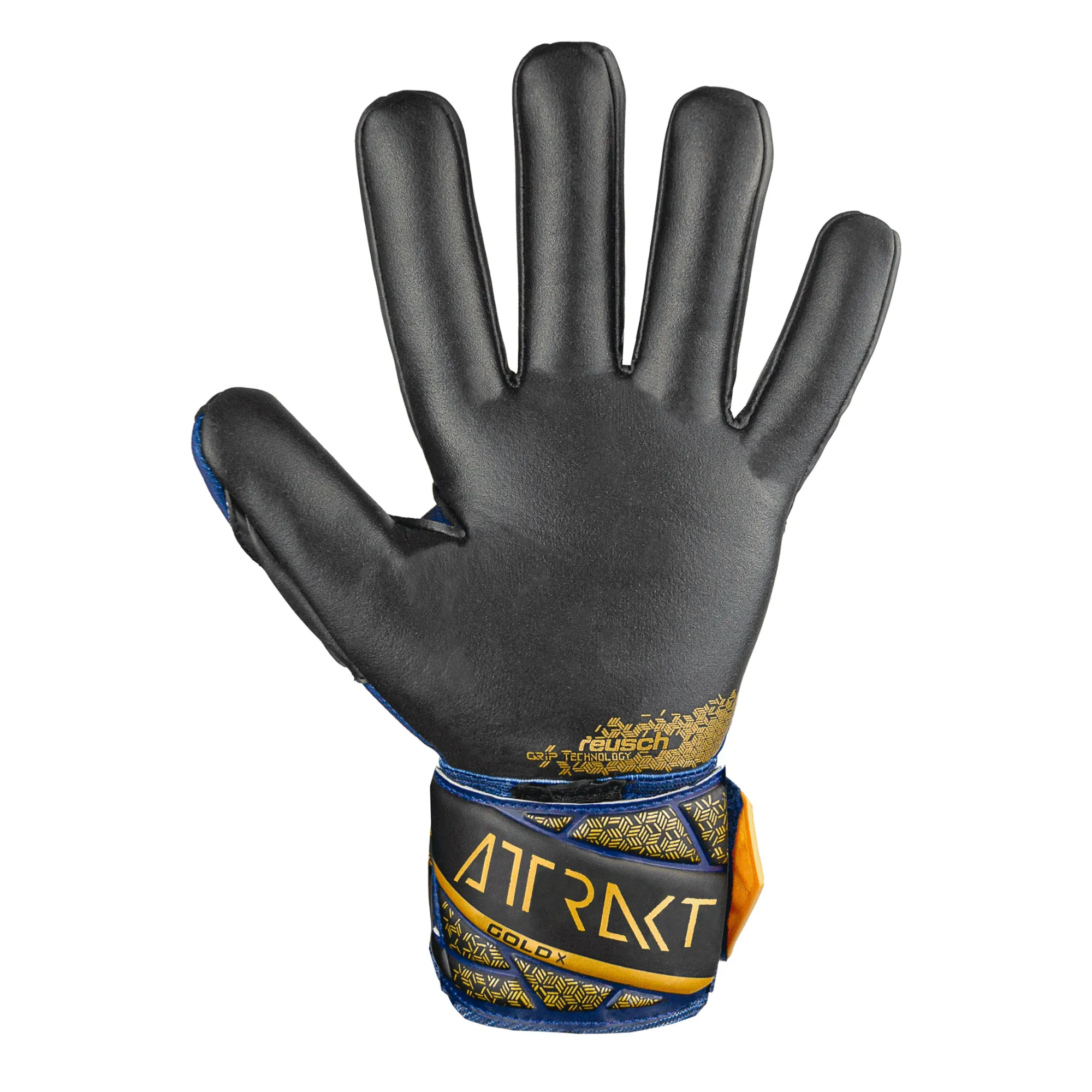 Reusch Men's Attrakt Gold X NC Goalkeeper Gloves Black/Blue