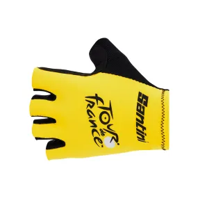 Santini TDF Overall Leader Gloves - Yellow