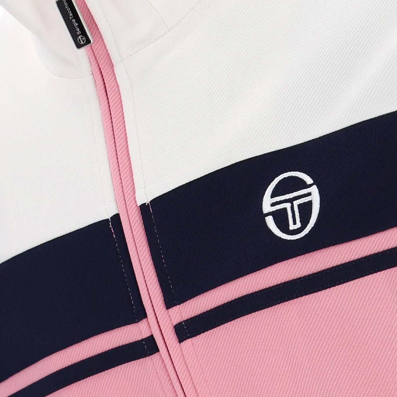 Sergio Tacchini Damarindo Track Top Pink/Cream