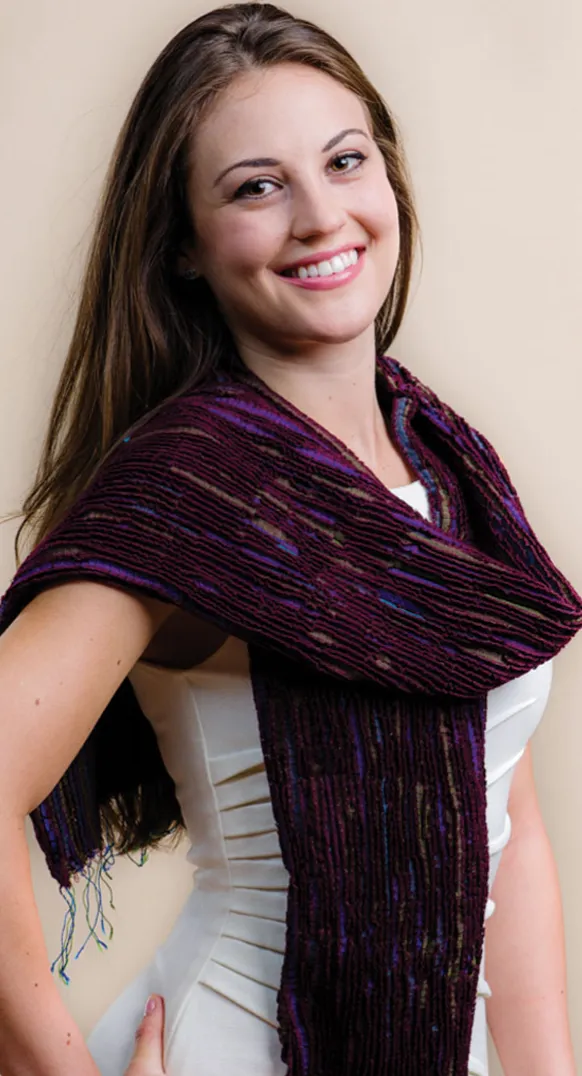 Sevya Revati scarf, wool/silk crinkle (8 colors)