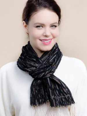 Sevya Revati scarf, wool/silk crinkle (8 colors)