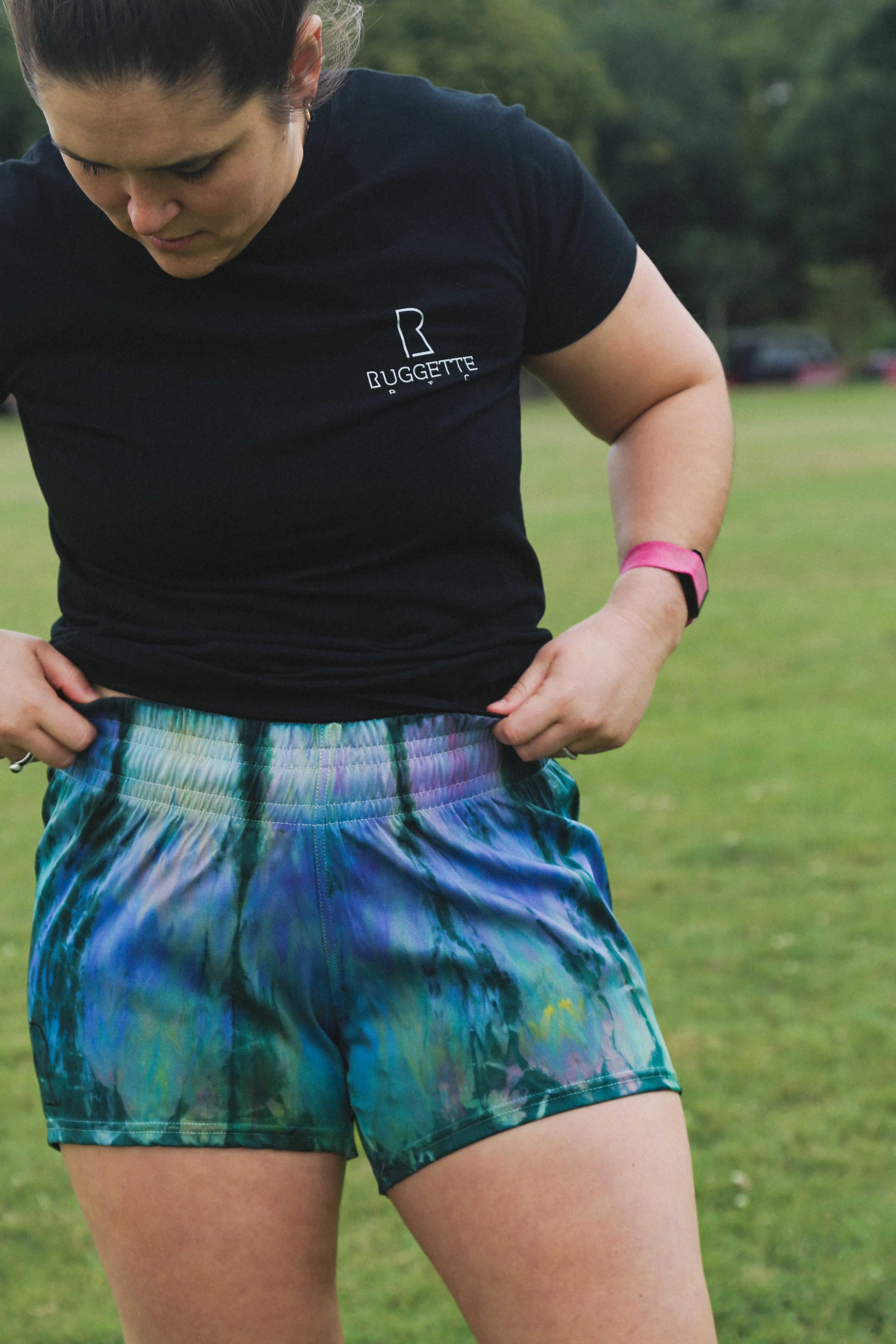 Stadium Short in Aurora Borealis Batik Dye // Limited Edition