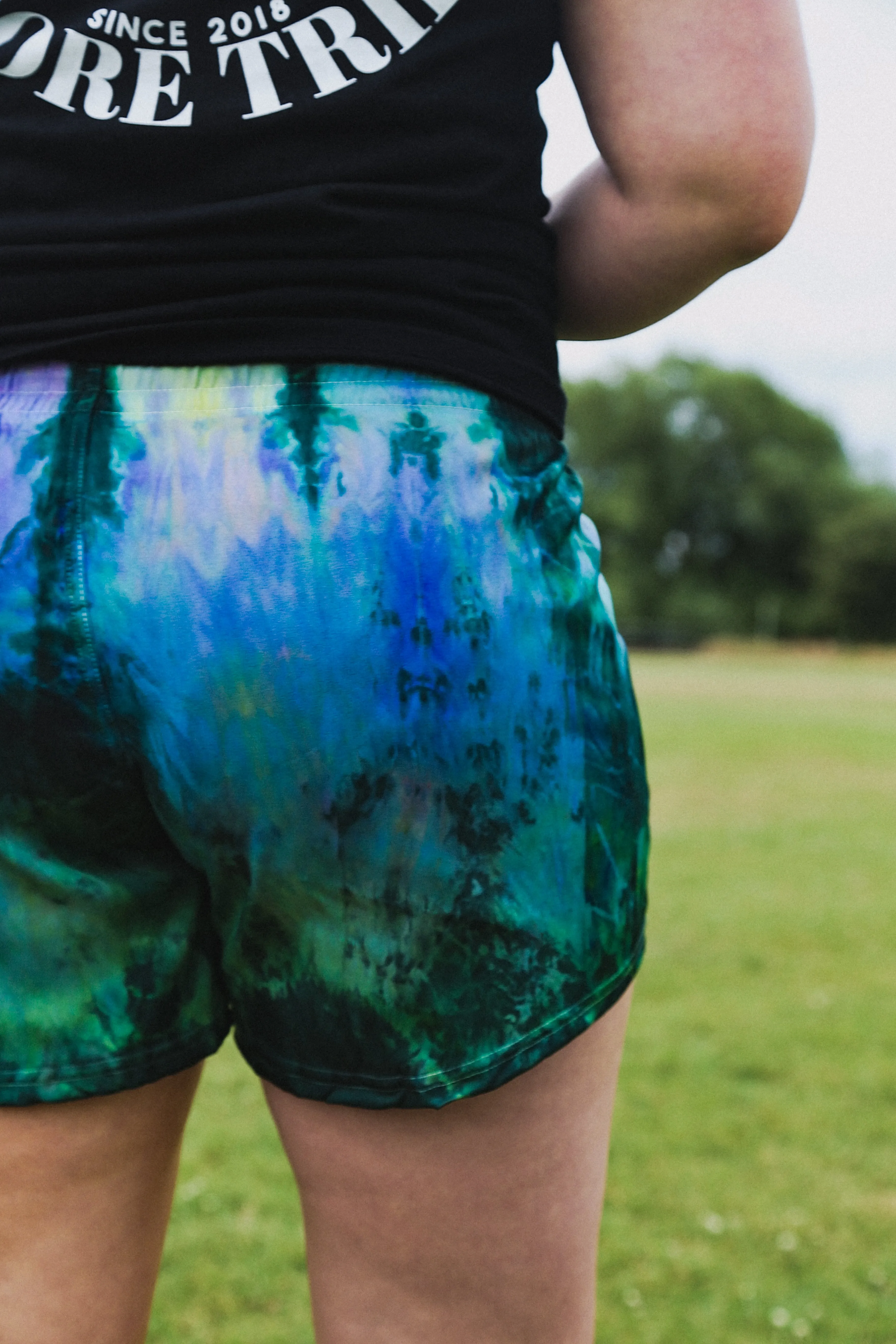 Stadium Short in Aurora Borealis Batik Dye // Limited Edition