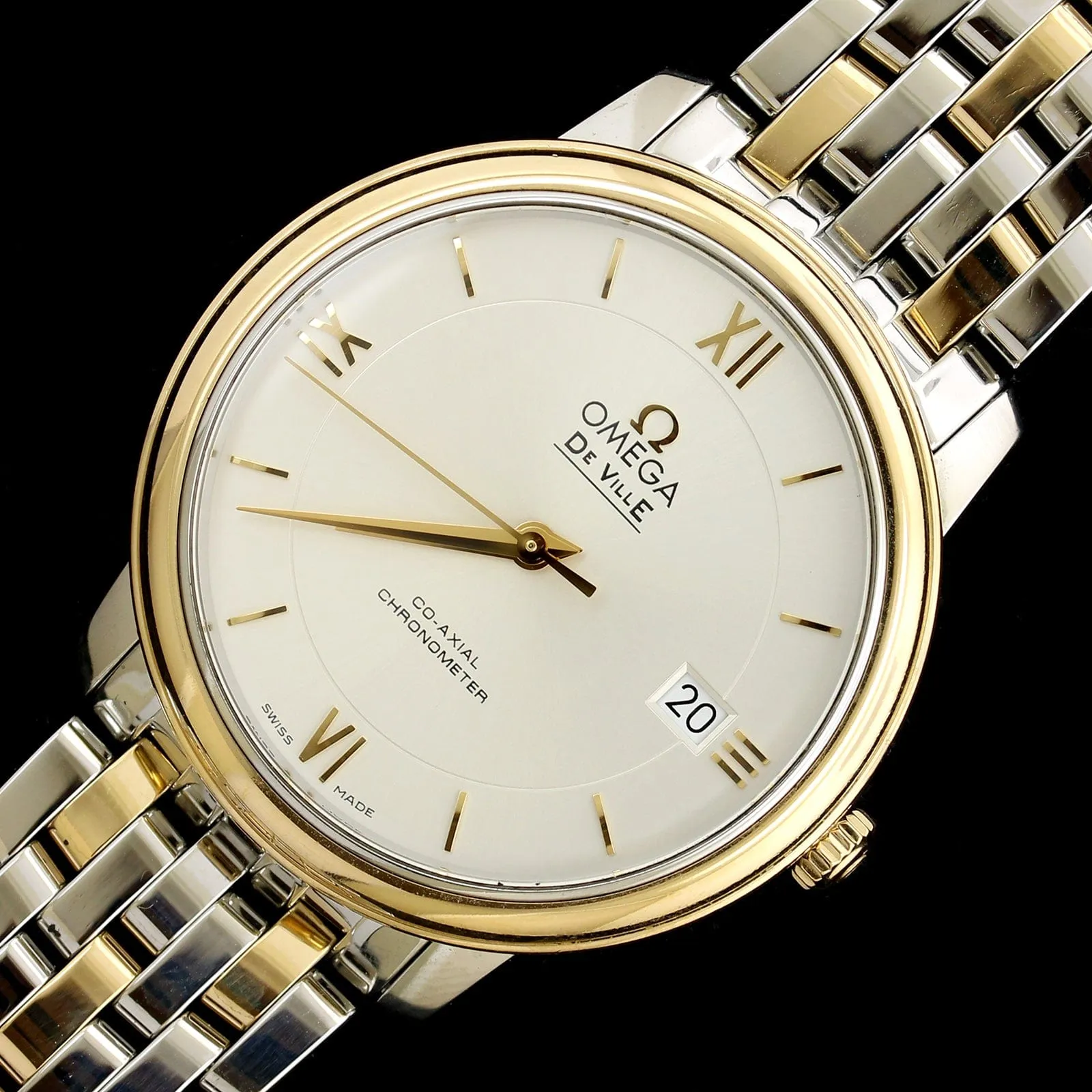 Steel & Yellow Gold Estate Omega Deville Watch