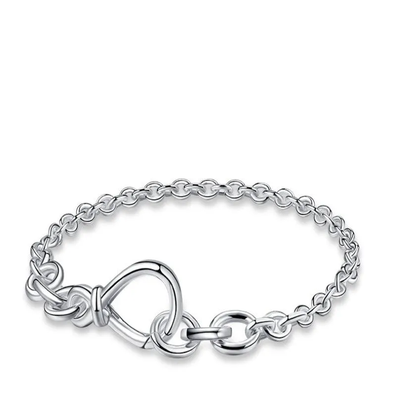 Sterling Silver Casual Charms Bracelet