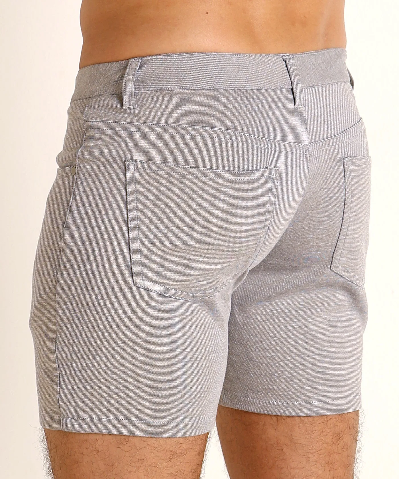 Stretch Knit Shorts (5 inseam) (Dove Grey)