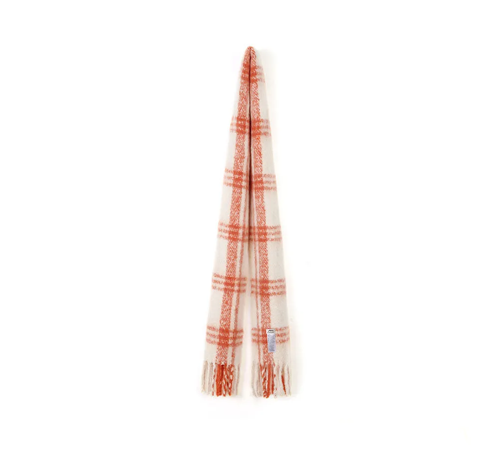 TARRAMARRA Soft Checked Fringed Scarf