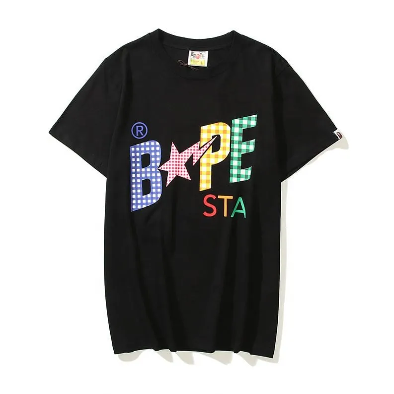 Unisex Casual BapeSta T-shirt