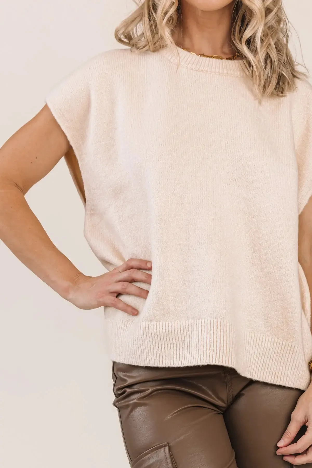 Warm Embrace Cream Oversized Sweater - Final Sale