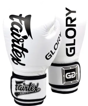 泰拳拳套 Thai Boxing Gloves : Fairtex Boxing Gloves BGVG1 GLORY White“